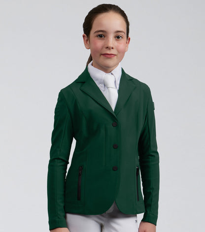Premier Equine Evinco Girls Competition Jacket Alpine Green