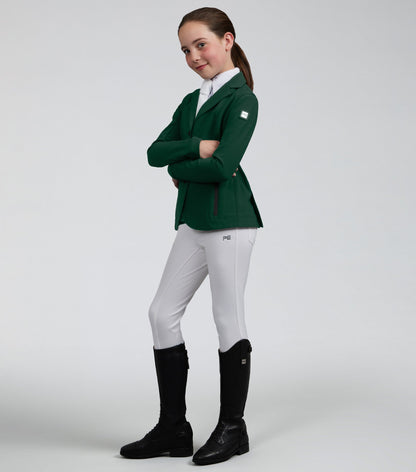 Premier Equine Evinco Girls Competition Jacket Alpine Green