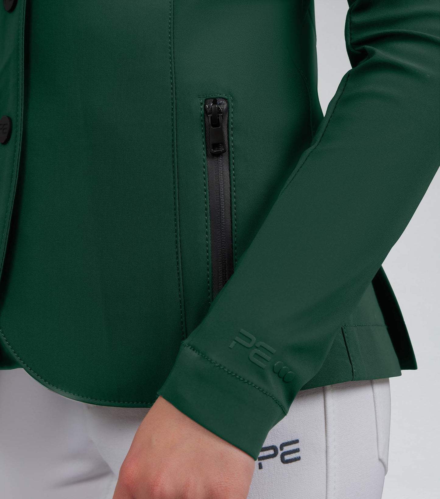 Premier Equine Evinco Girls Competition Jacket Alpine Green