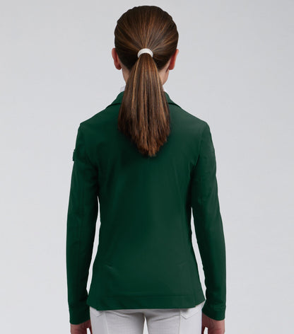 Premier Equine Evinco Girls Competition Jacket Alpine Green