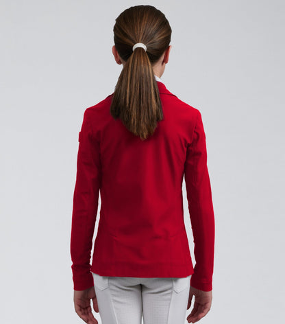 Premier Equine Evinco Girls Competition Jacket London Red