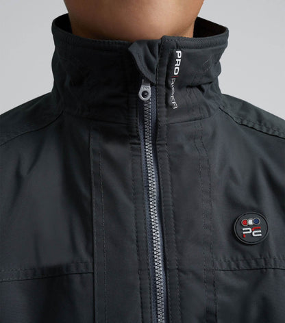 Premier Equine Junior Pro Rider Unisex Riding Jacket Anthracite Grey - N P Equestrian & Pet Supplies Ltd 