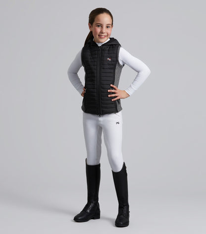 Premier Equine Mini Lamera Girl's Hybrid Riding Gilet Black