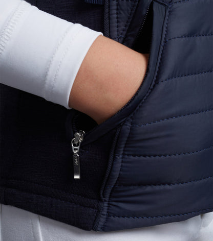 Premier Equine Mini Lamera Girl's Hybrid Riding Gilet Navy
