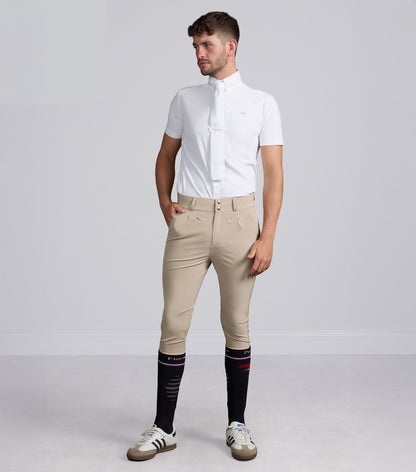 Premier Equine Ludis Men's Gel Knee Riding Breeches - Beige - N P Equestrian & Pet Supplies Ltd
