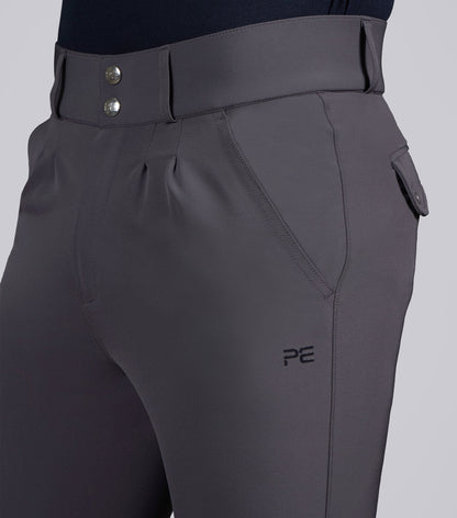 Premier Equine Ludis Men's Gel Knee Riding Breeches - Anthracite - N P Equestrian & Pet Supplies Ltd