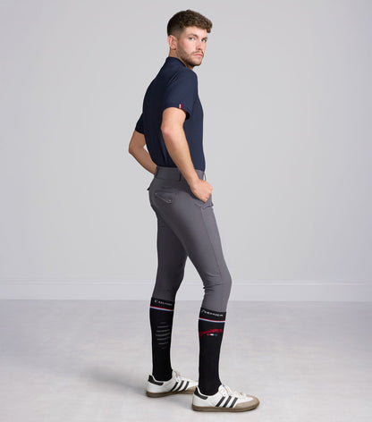 Premier Equine Ludis Men's Gel Knee Riding Breeches - Anthracite - N P Equestrian & Pet Supplies Ltd