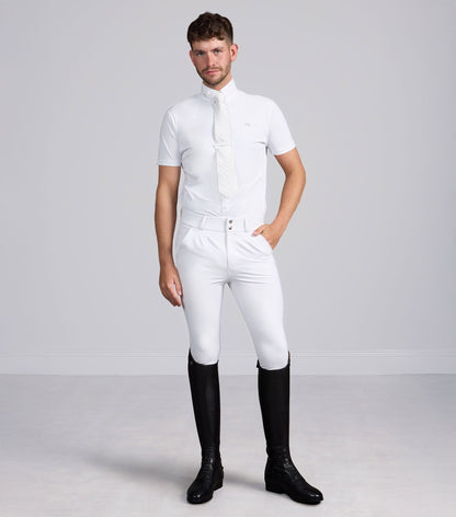 Premier Equine Ludis Men's Gel Knee Riding Breeches - White - N P Equestrian & Pet Supplies Ltd