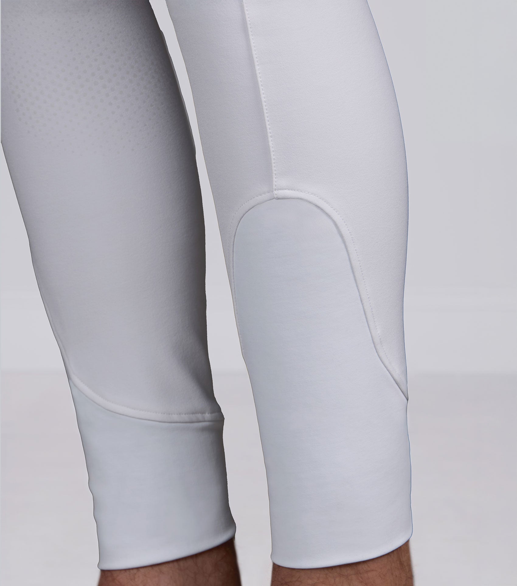 Premier Equine Ludis Men's Gel Knee Riding Breeches - White - N P Equestrian & Pet Supplies Ltd