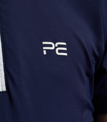 Premier Equine Maria Girls Diamanté Show Shirt Navy