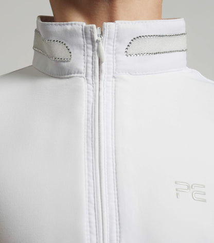 Premier Equine Maria Girls Diamanté Show Shirt White