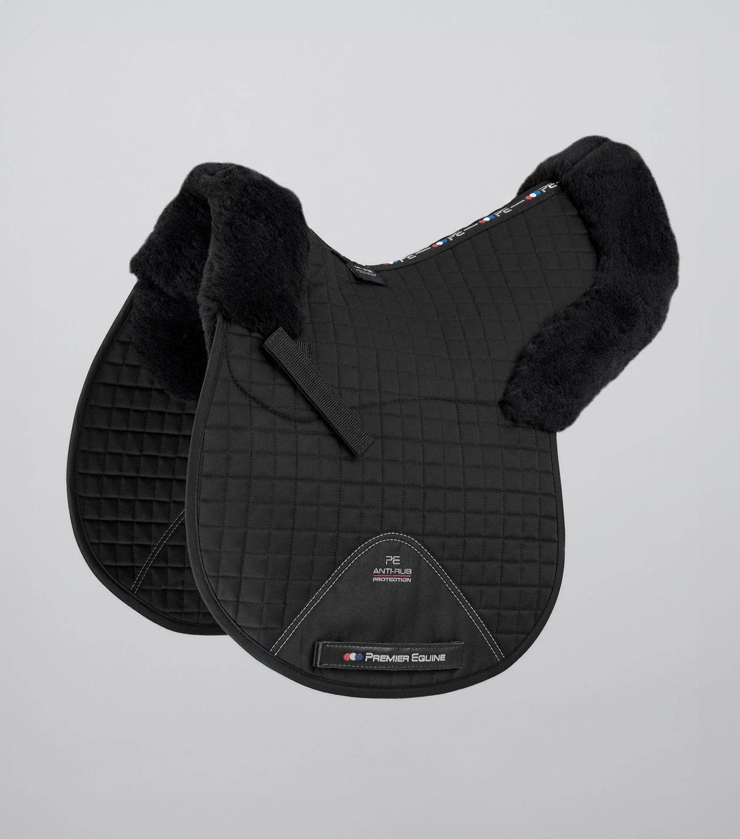 Premier Equine Merino Wool Saddle Pad - GP/Jump Numnah Black/Black Wool