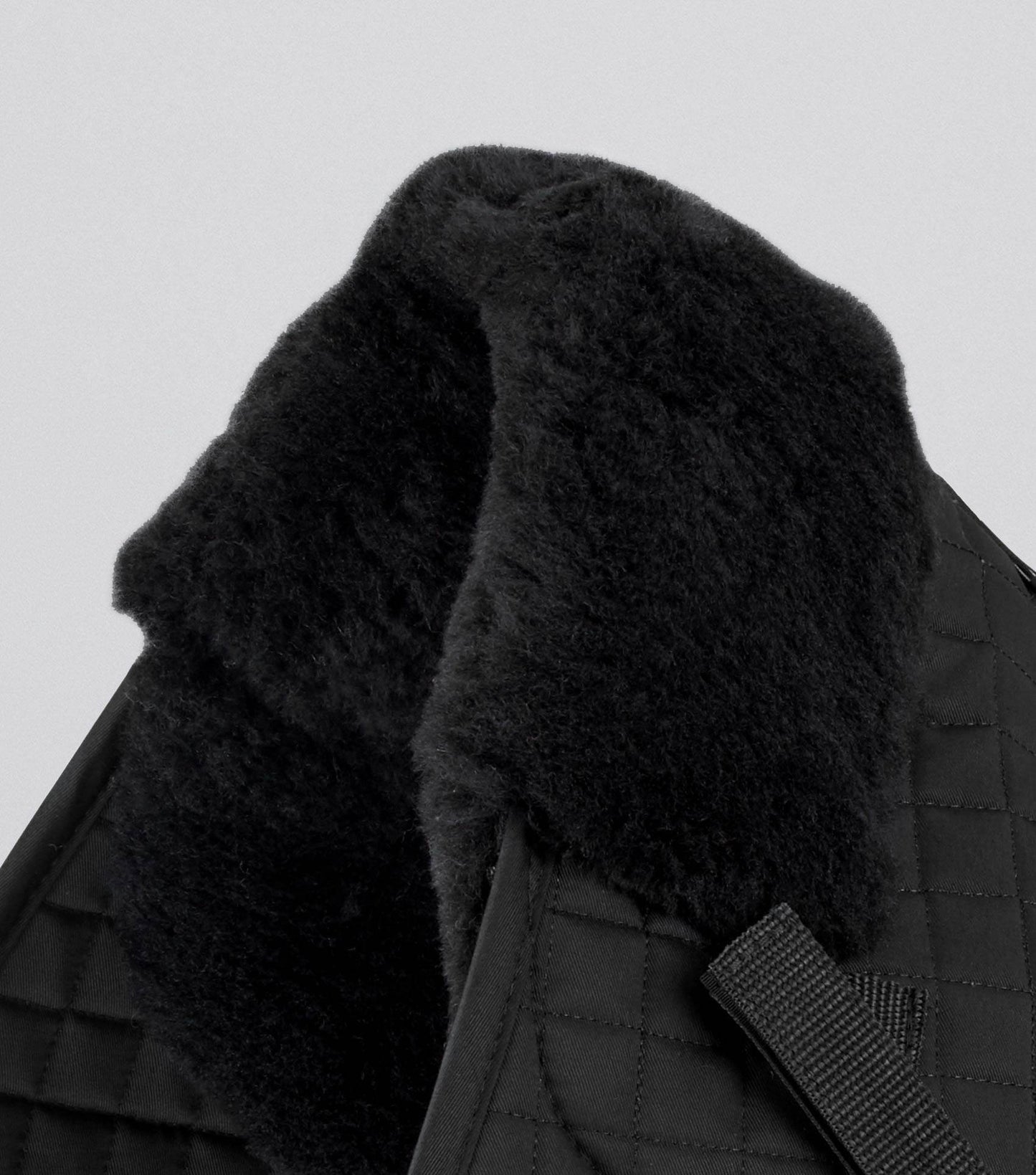 Premier Equine Merino Wool Saddle Pad - GP/Jump Numnah Black/Black Wool