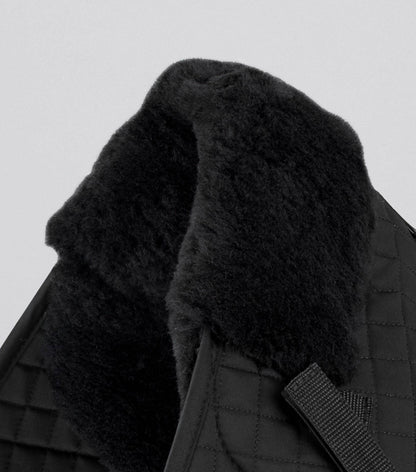 Premier Equine Merino Wool Saddle Pad - GP/Jump Numnah Black/Black Wool