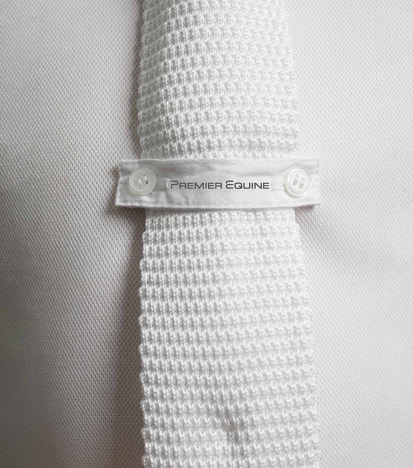 Premier Equine Mini Antonio Boy's Short Sleeve Show Shirt White