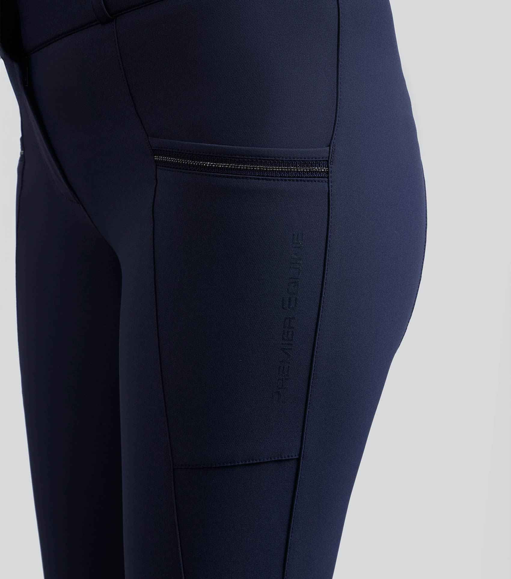 Premier Equine Ofena Womens Gel Knee Riding Breeches Navy
