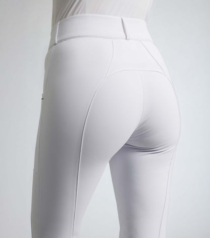 Premier Equine Ofena Women's Gel Knee Competition Riding Breeches - White