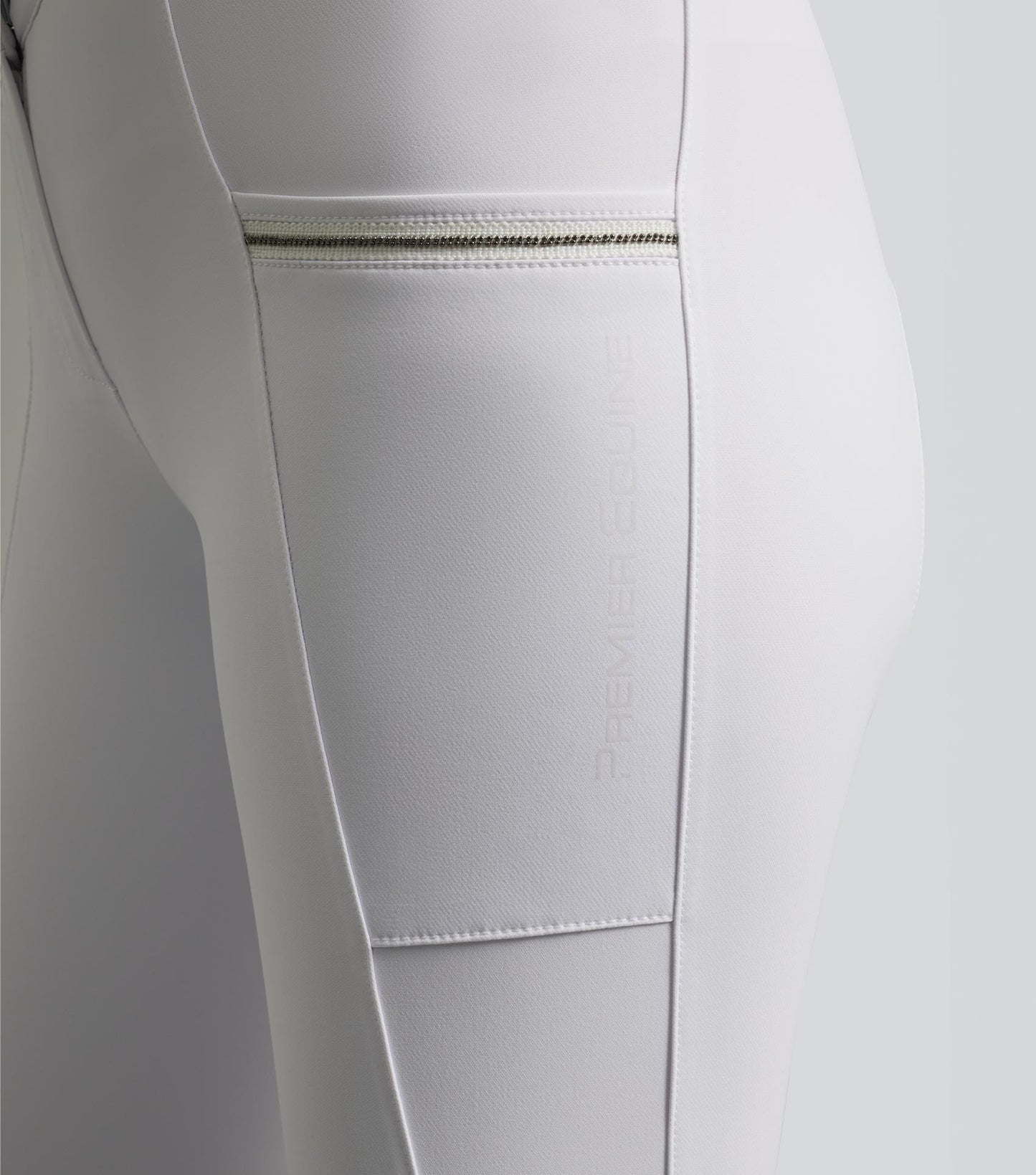 Premier Equine Ofena Women's Gel Knee Competition Riding Breeches - White