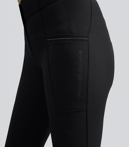 Premier Equine Ofena Womens Gel Knee Riding Breeches Black