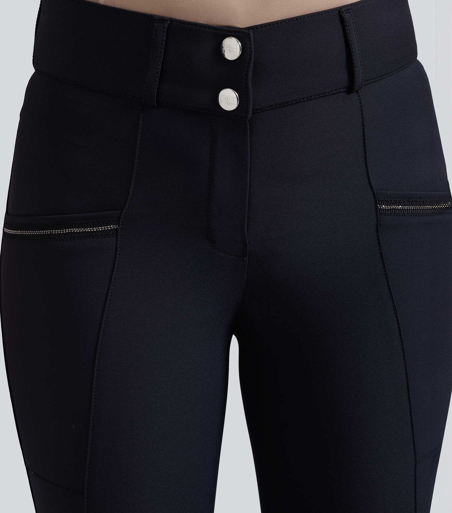 Premier Equine Ofena Womens Gel Knee Riding Breeches Black