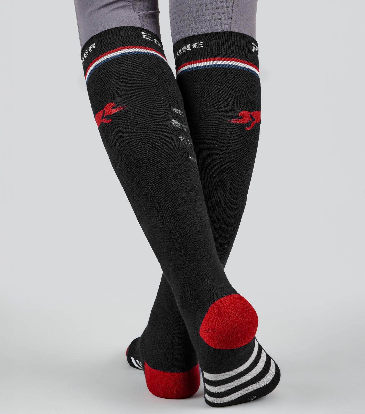 Premier Equine PE Replay Riding Socks (1 Pair) Black - N P Equestrian & Pet Supplies Ltd 