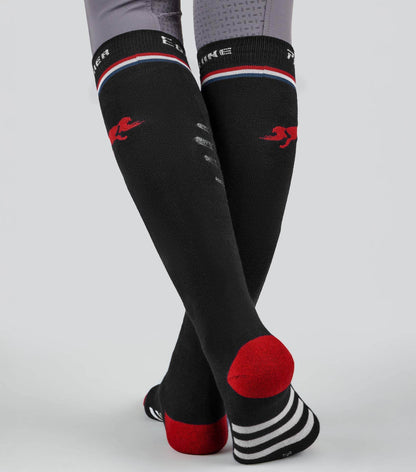 Premier Equine PE Replay Riding Socks (1 Pair) Black - N P Equestrian & Pet Supplies Ltd 