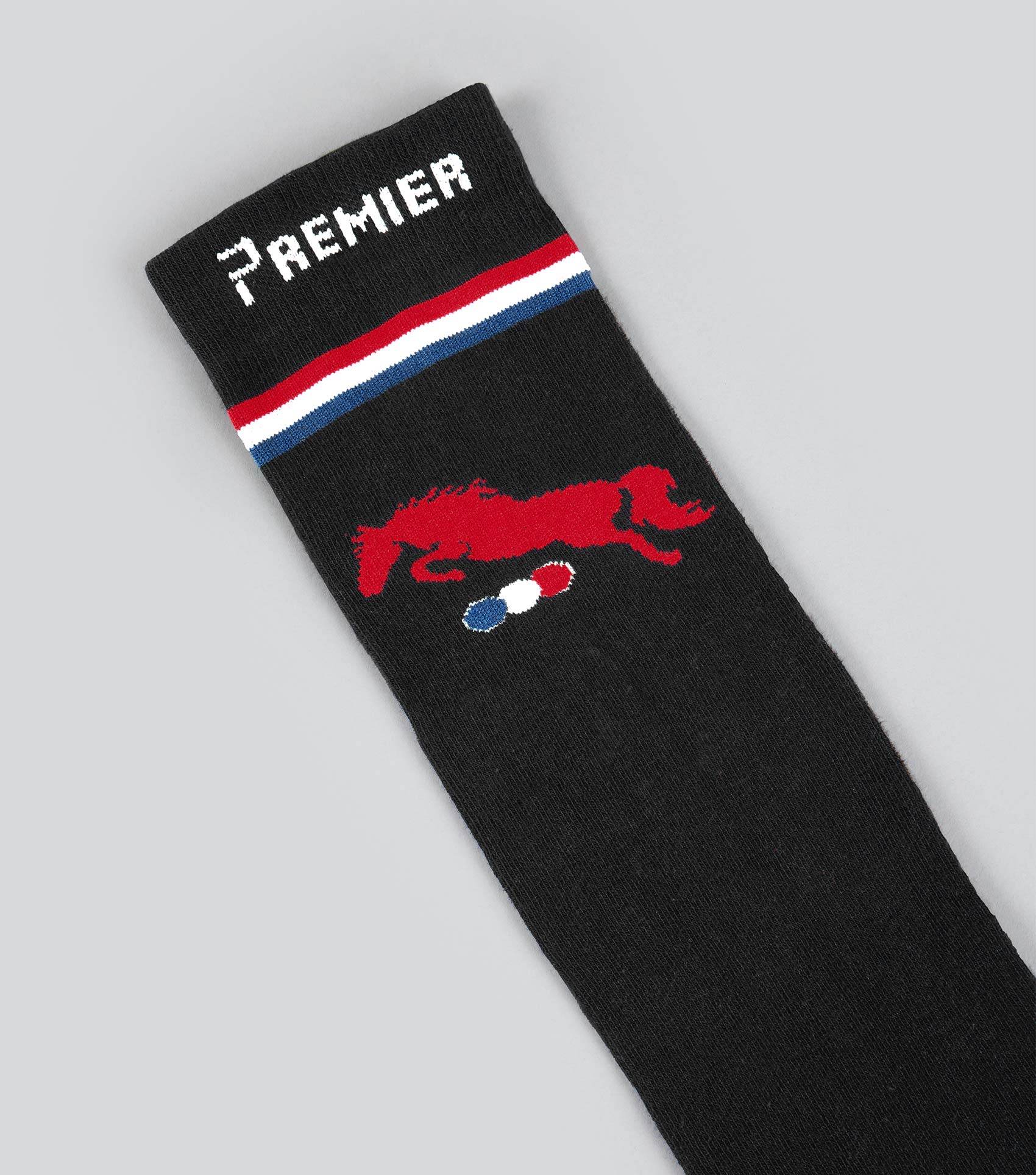 Premier Equine PE Replay Riding Socks (1 Pair) Black - N P Equestrian & Pet Supplies Ltd 