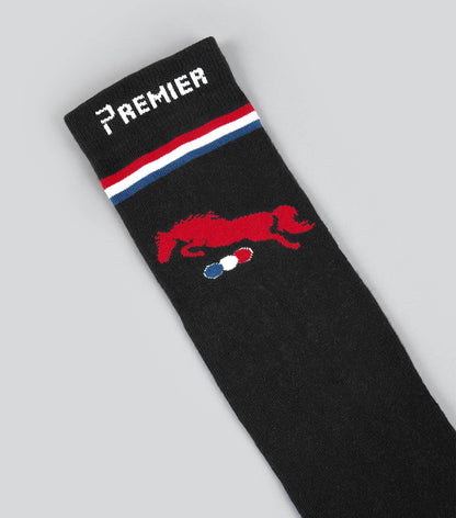 Premier Equine PE Replay Riding Socks (1 Pair) Black - N P Equestrian & Pet Supplies Ltd 