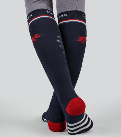 Premier Equine PE Replay Riding Socks (1 Pair) Navy - N P Equestrian & Pet Supplies Ltd 