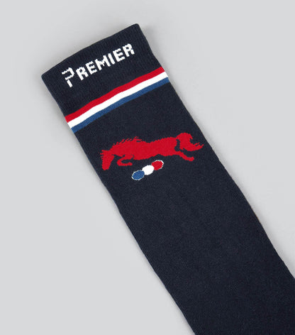 Premier Equine PE Replay Riding Socks (1 Pair) Navy - N P Equestrian & Pet Supplies Ltd 