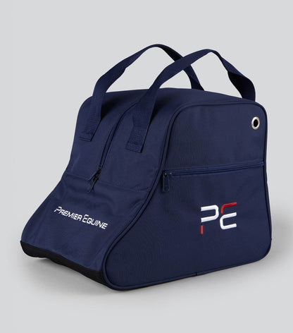 Premier Equine PE Team Short Boot Bag Navy - N P Equestrian & Pet Supplies Ltd 