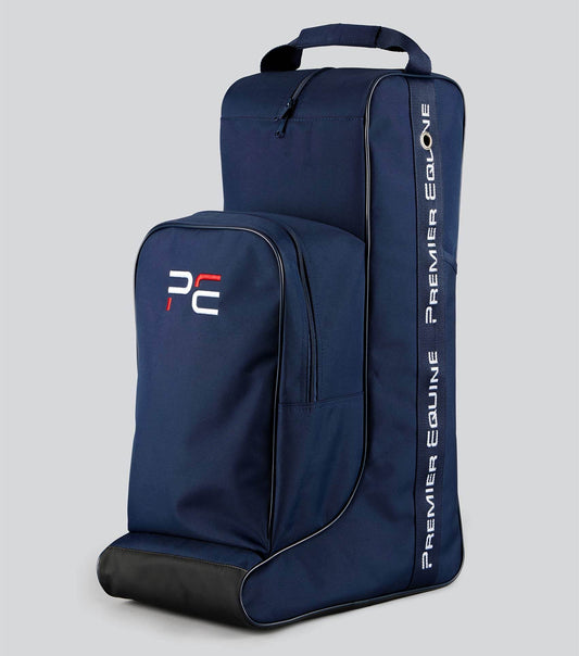 Premier Equine PE Team Tall Boot Bag with Storage Navy - N P Equestrian & Pet Supplies Ltd 
