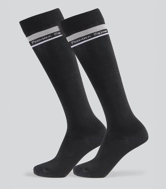 Premier Equine Riding Socks (1 Pair) Black - N P Equestrian & Pet Supplies Ltd 