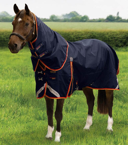 Premier Equine Buster Zero Turnout Rug with Classic Neck Cover Navy - N P Equestrian & Pet Supplies Ltd 