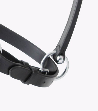 Premier Equine Hennaroso Rolled Anatomic Leather Head Collar - N P Equestrian & Pet Supplies Ltd 