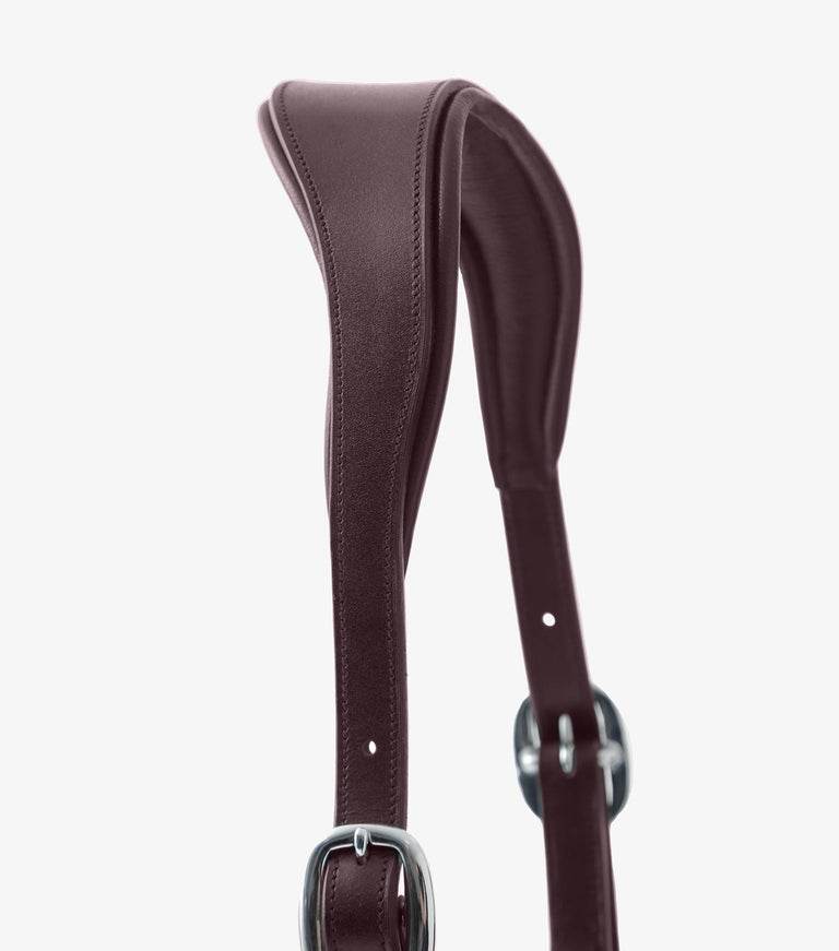 Premier Equine Hennaroso Rolled Anatomic Leather Head Collar - N P Equestrian & Pet Supplies Ltd 