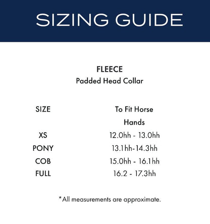 Premier Equine Fleece Padded Head Collar - N P Equestrian & Pet Supplies Ltd 