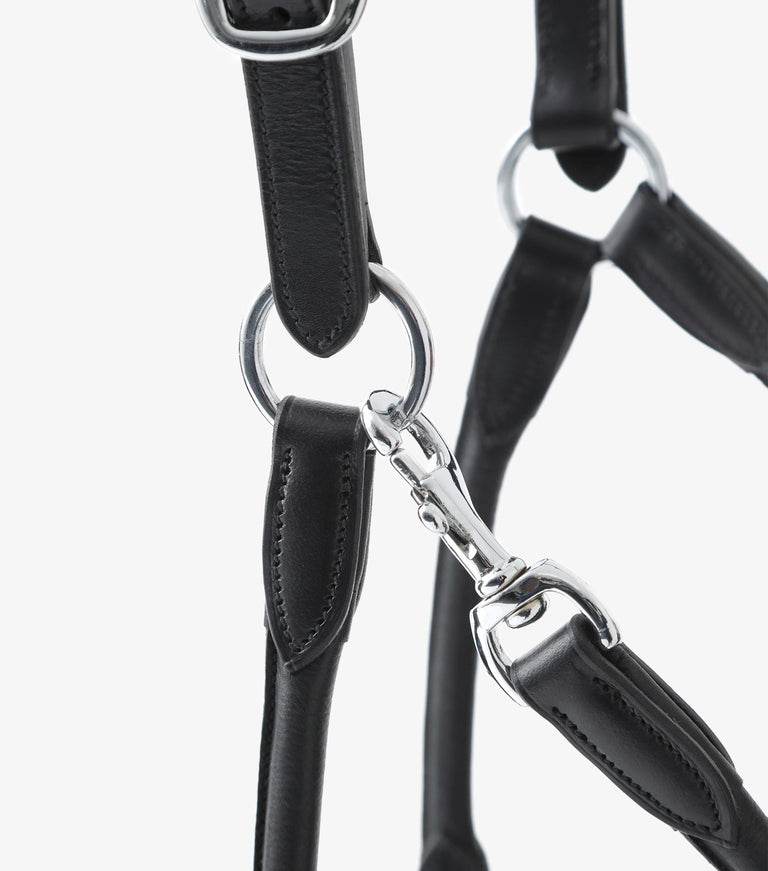 Premier Equine Hennaroso Rolled Anatomic Leather Head Collar - N P Equestrian & Pet Supplies Ltd 