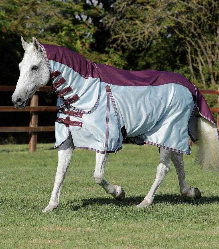 Premier Equine Stay-Dry Mesh Air Fly Rug with Surcingles - Wine