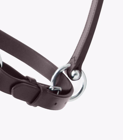 Premier Equine Hennaroso Rolled Anatomic Leather Head Collar - N P Equestrian & Pet Supplies Ltd 