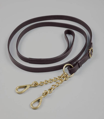 Premier Equine Leather Lead Rein with Chain Coupling - N P Equestrian & Pet Supplies Ltd 