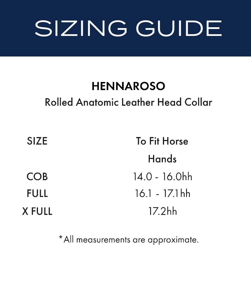 Premier Equine Hennaroso Rolled Anatomic Leather Head Collar - N P Equestrian & Pet Supplies Ltd 