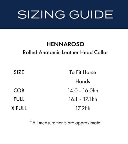Premier Equine Hennaroso Rolled Anatomic Leather Head Collar - N P Equestrian & Pet Supplies Ltd 