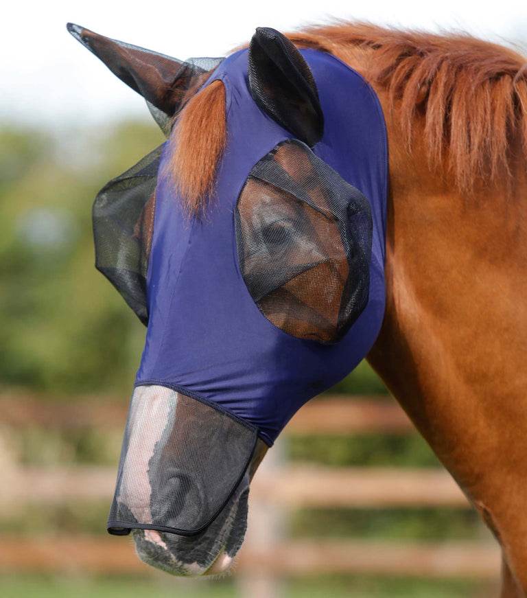 Premier Equine Comfort Tech Lycra Fly Mask Xtra - N P Equestrian & Pet Supplies Ltd 