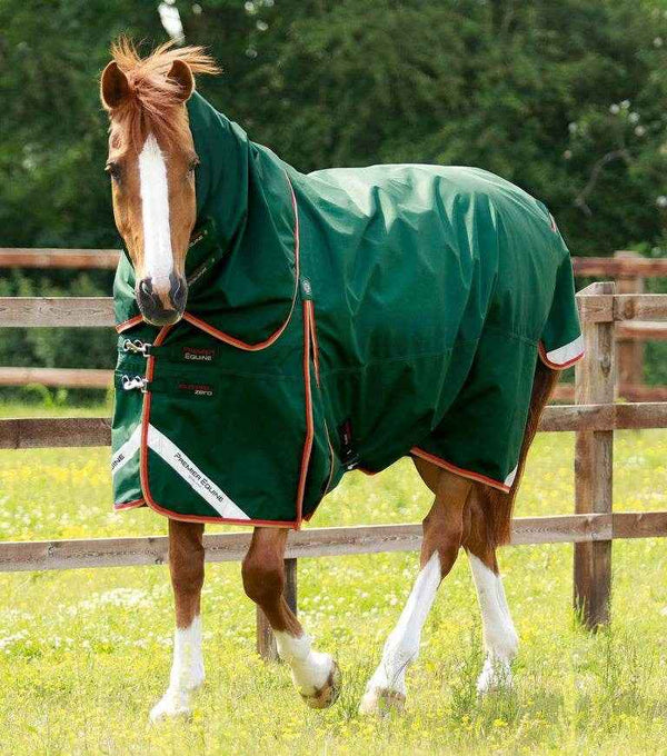 Premier Equine Buster Zero Turnout Rug with Classic Neck Cover Burgundy