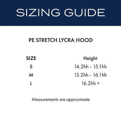 Premier Equine Stretch Lycra Hood - N P Equestrian & Pet Supplies Ltd 