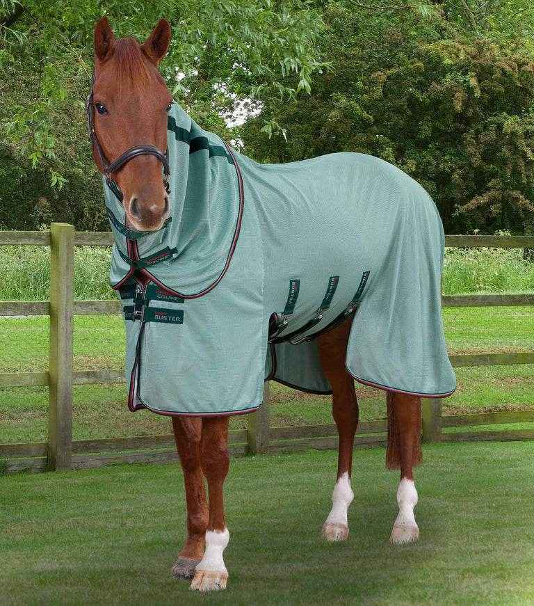 Premier Equine Bug Buster Fly Rug with Detachable Neck and Belly Flap - Mint Green