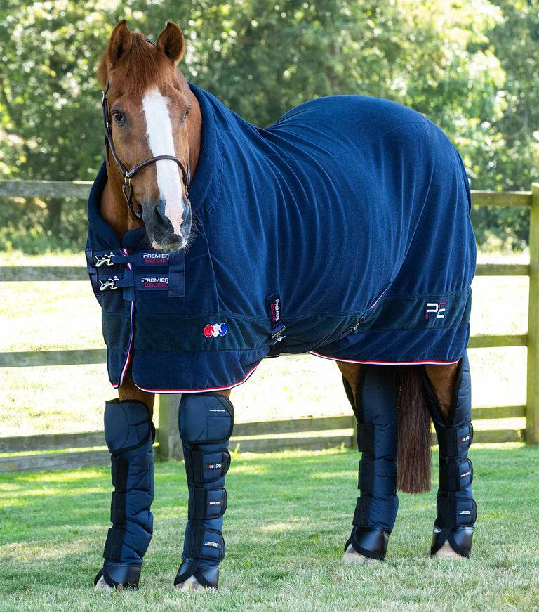 Premier Equine Buster Fleece Cooler Rug - Vecto Edition Navy - N P Equestrian & Pet Supplies Ltd 