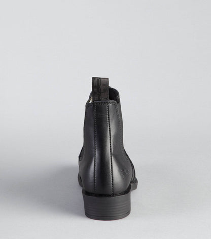 Premier Equine Rossago Junior Synthetic Chelsea Paddock Boot Black - N P Equestrian & Pet Supplies Ltd 