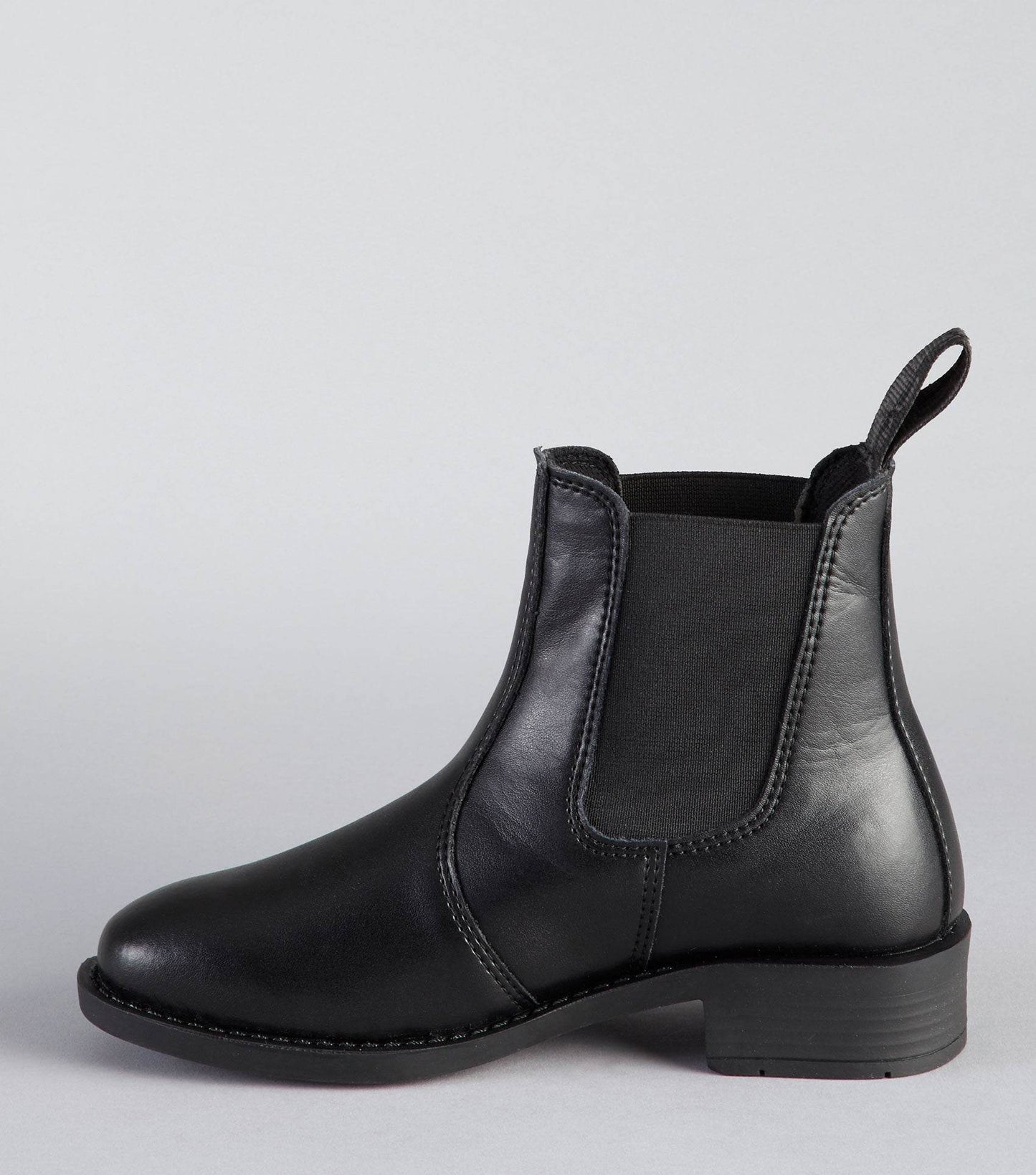 Premier Equine Rossago Junior Synthetic Chelsea Paddock Boot Black - N P Equestrian & Pet Supplies Ltd 